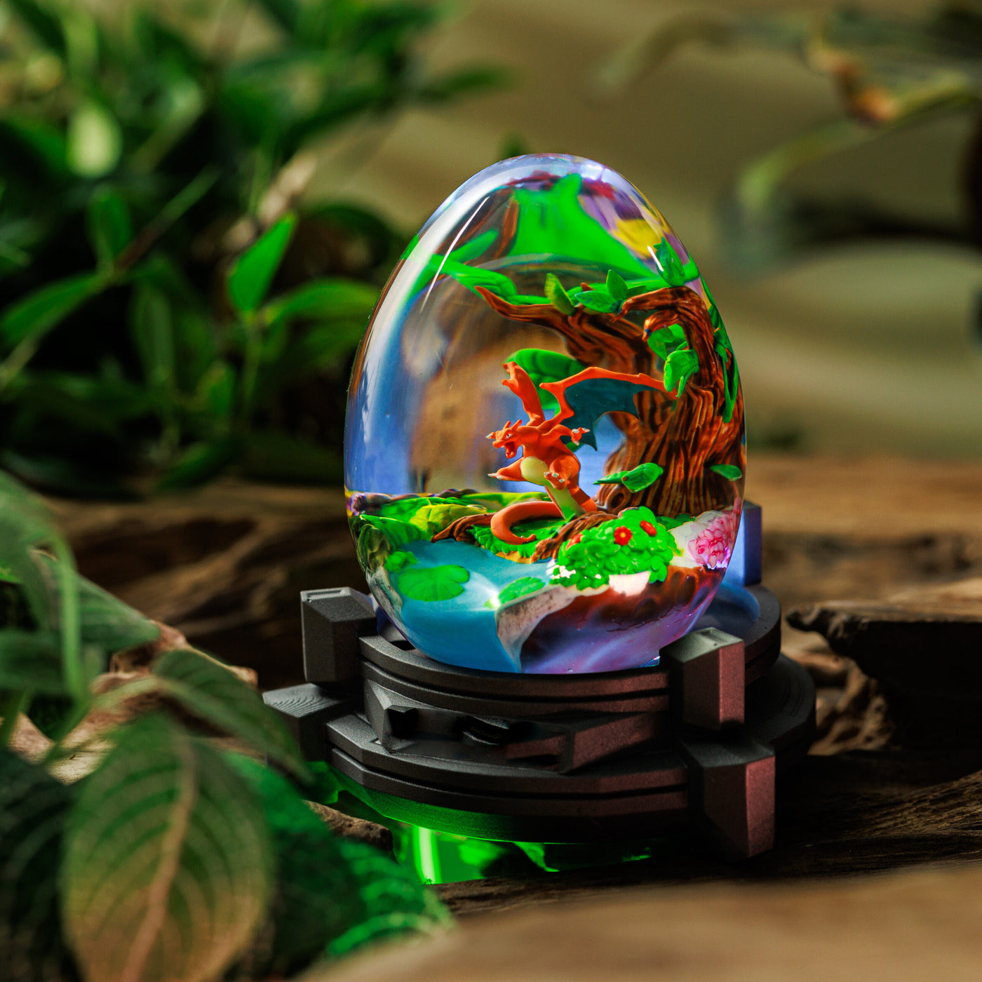Charizard Pokemon Resin Lamp Egg
