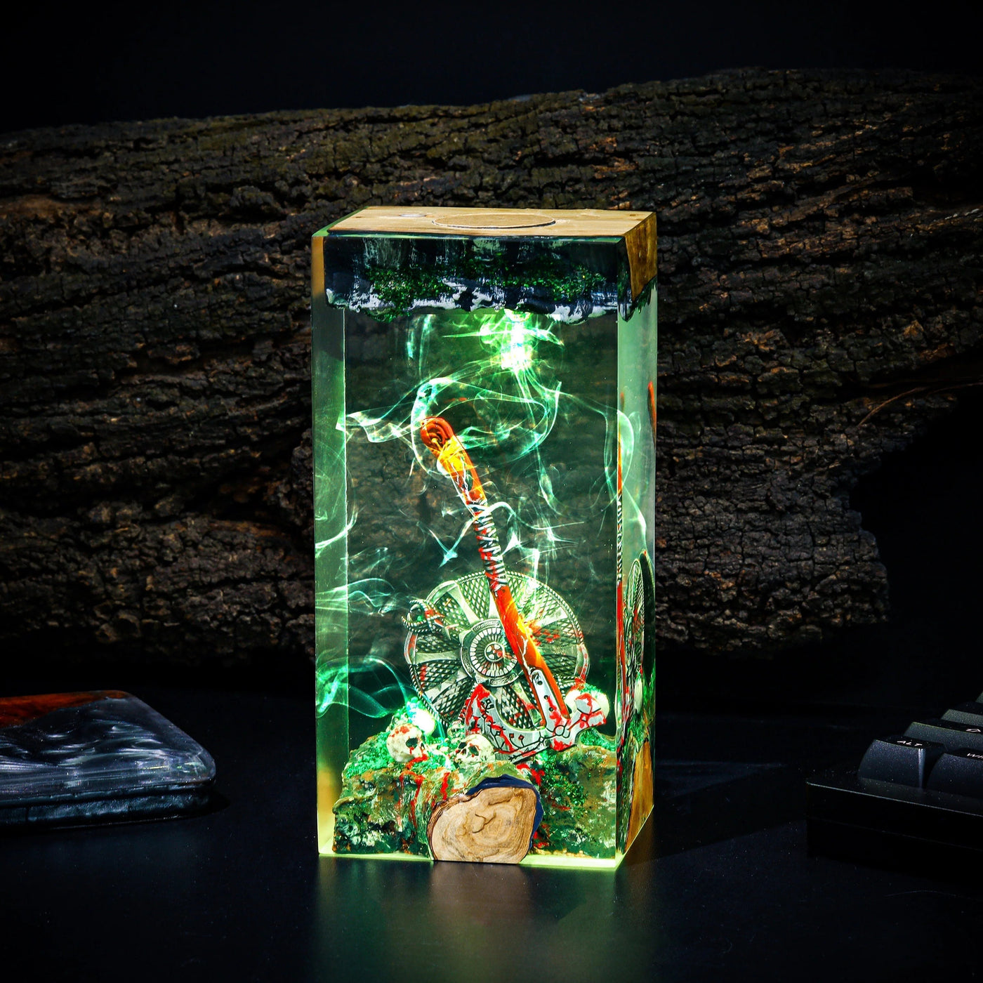 Blades of Chaos God of War Resin Lamp