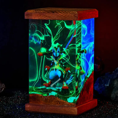 Mega Lucario Pokémon Resin Lamp