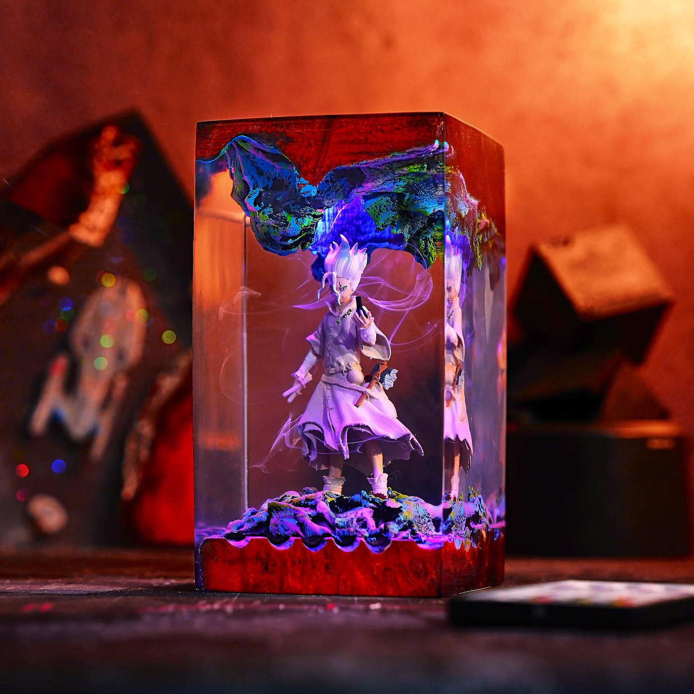 Senku Ishigami Dr. Stone Resin Lamp