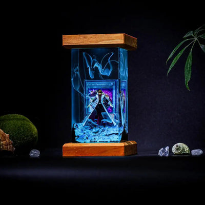 Kaiba Seto Yu Gi Oh Epoxy Resin Lamp