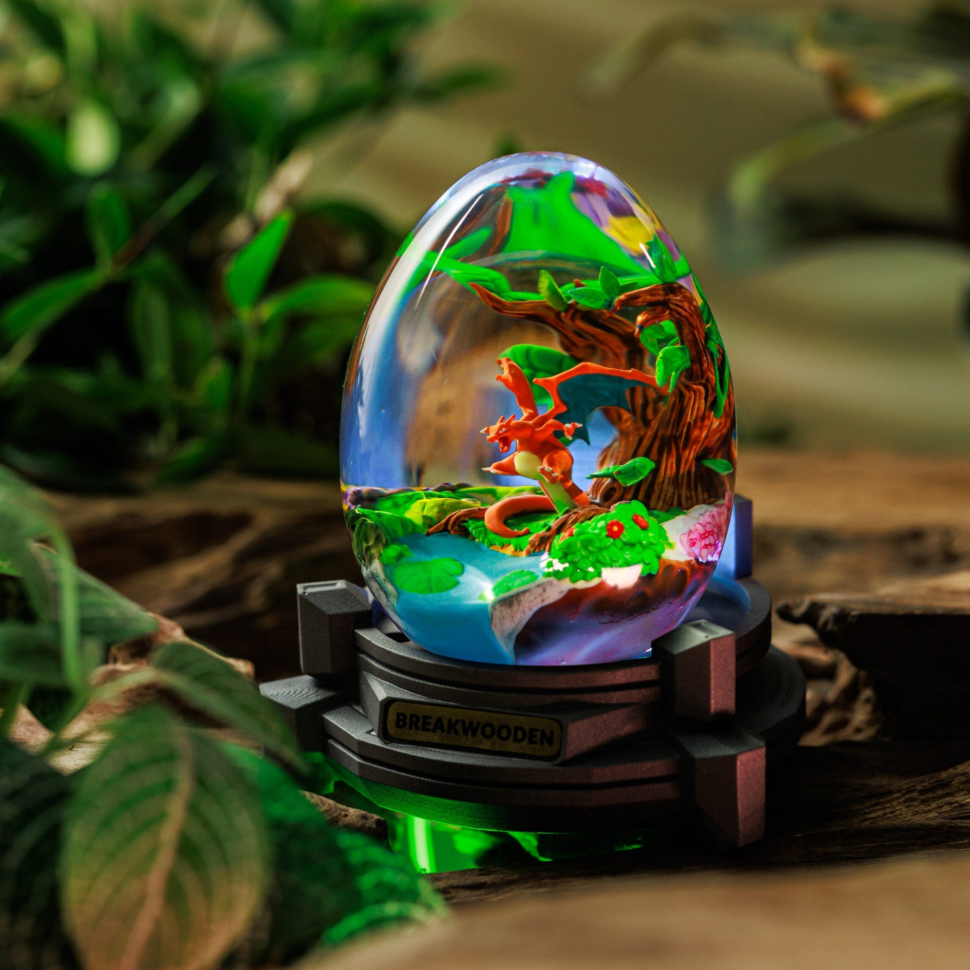 Charizard Pokemon Resin Lamp Egg