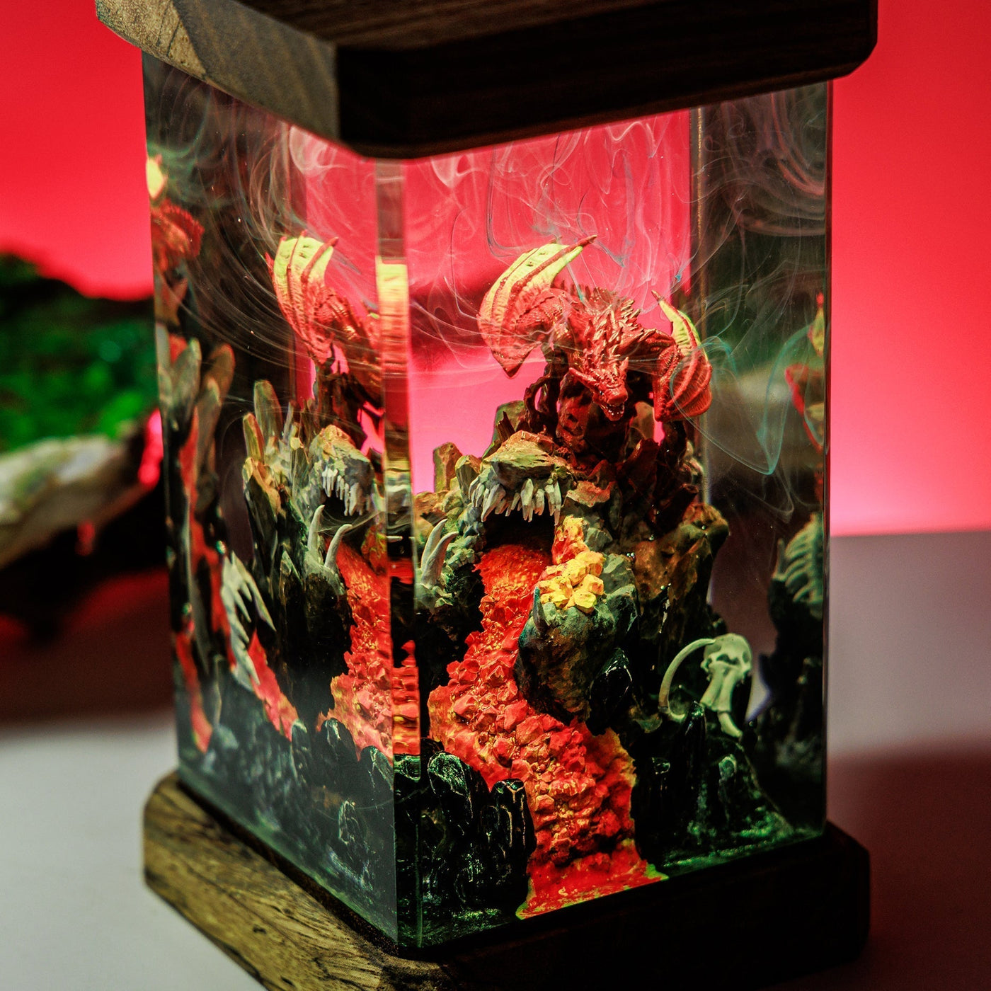 Mythology Dragon Resin Diorama Lamp