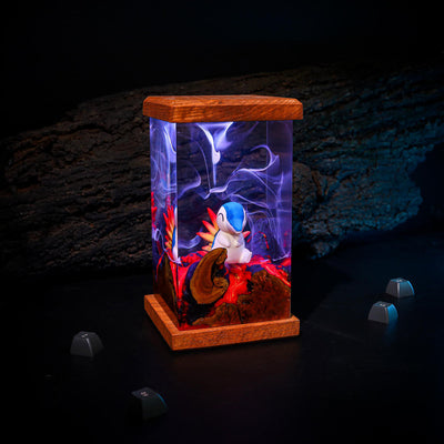 Cyndaquil Pokémon Resin Lamp