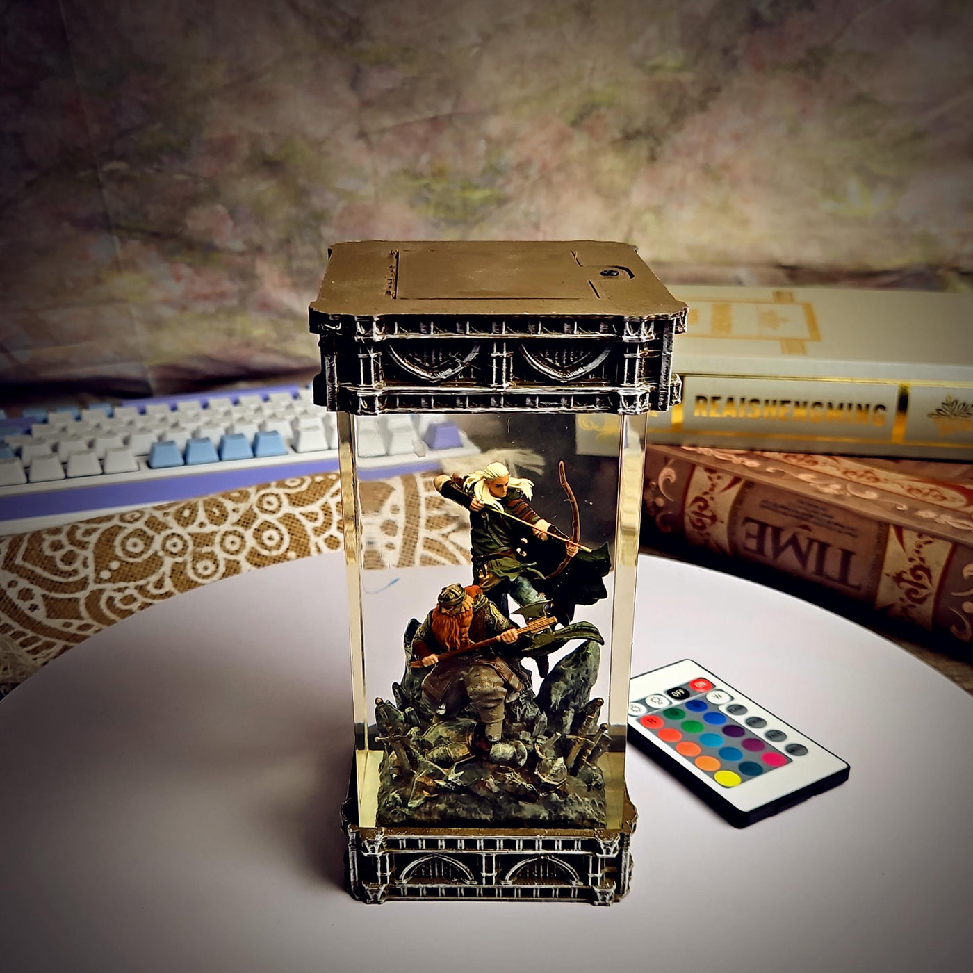 Gimli & Legolas The Lord of the Rings Resin Lamp
