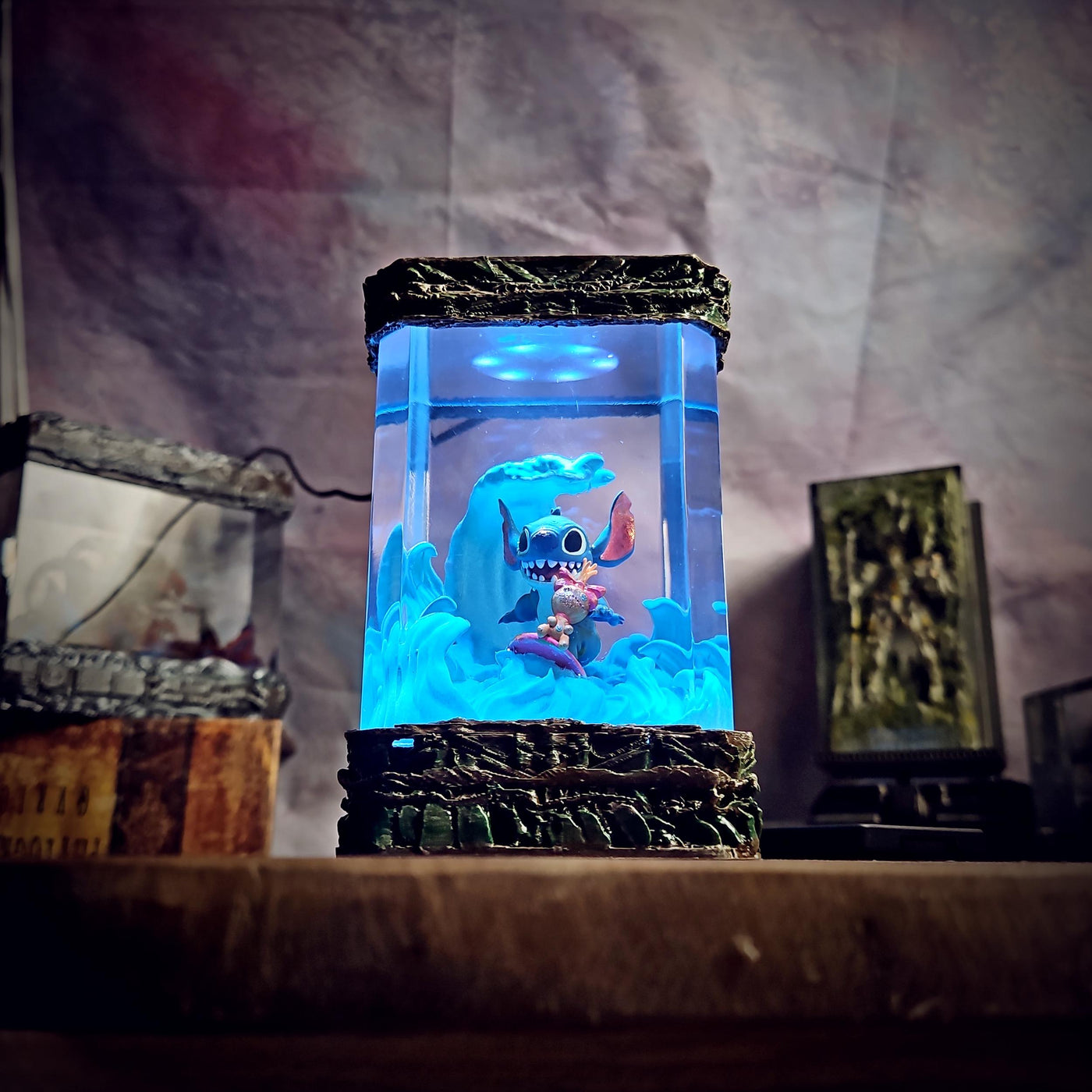 Cute Stitch Resin Lamp