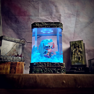 Cute Stitch Resin Lamp