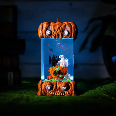 Toothless and Light Fury Halloween Resin Lamp