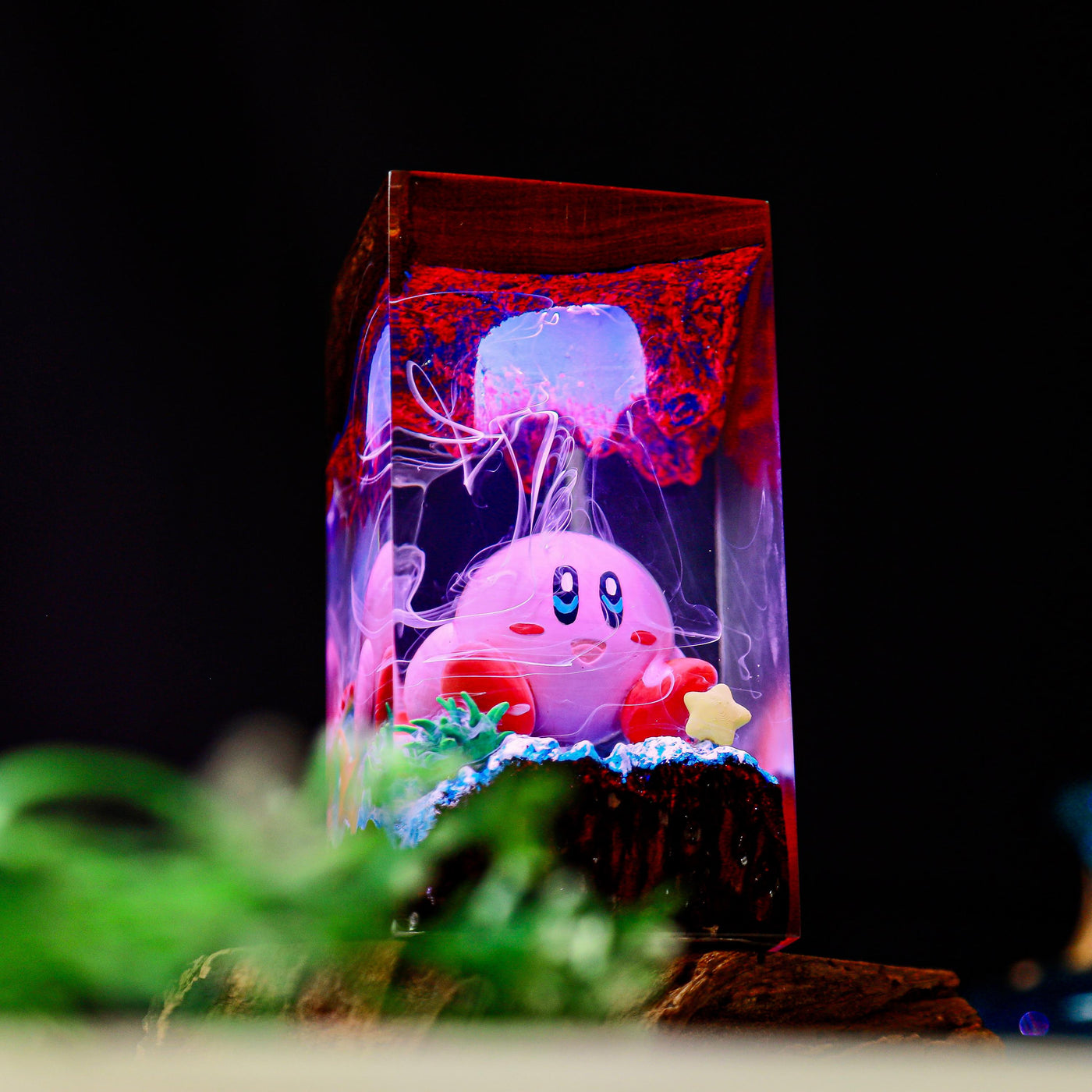 Kirby Super Star Resin Lamp