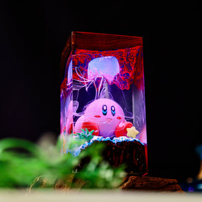 Kirby Super Star Resin Lamp