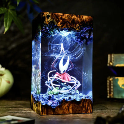 Silksong Hornet Hollow Knight Resin Lamp