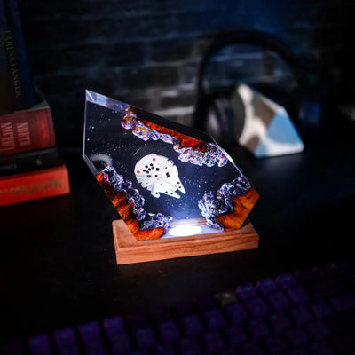 Millennium Falcon Spaceship Resin Lamp Ver 3