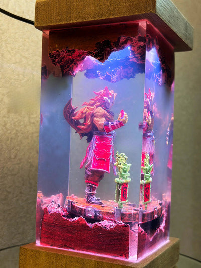 Oni Warrior Japanese Mythology Resin Lamp