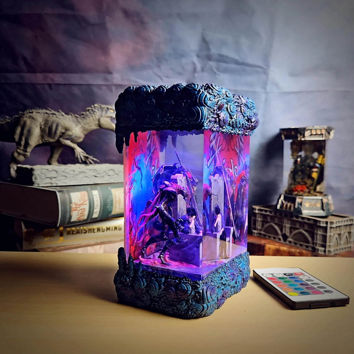 Sung Jinwoo vs Igris Beru Solo Leveling Resin lamp