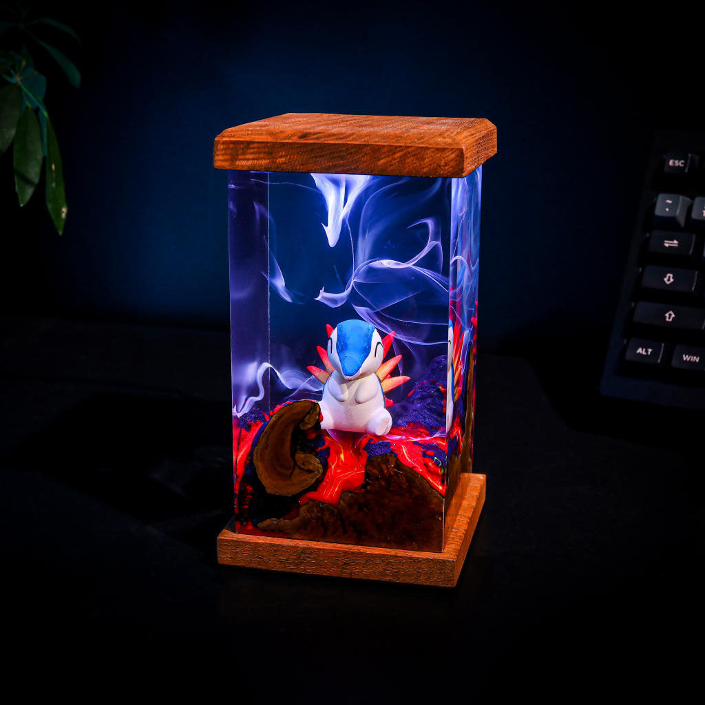 Cyndaquil Pokémon Resin Lamp