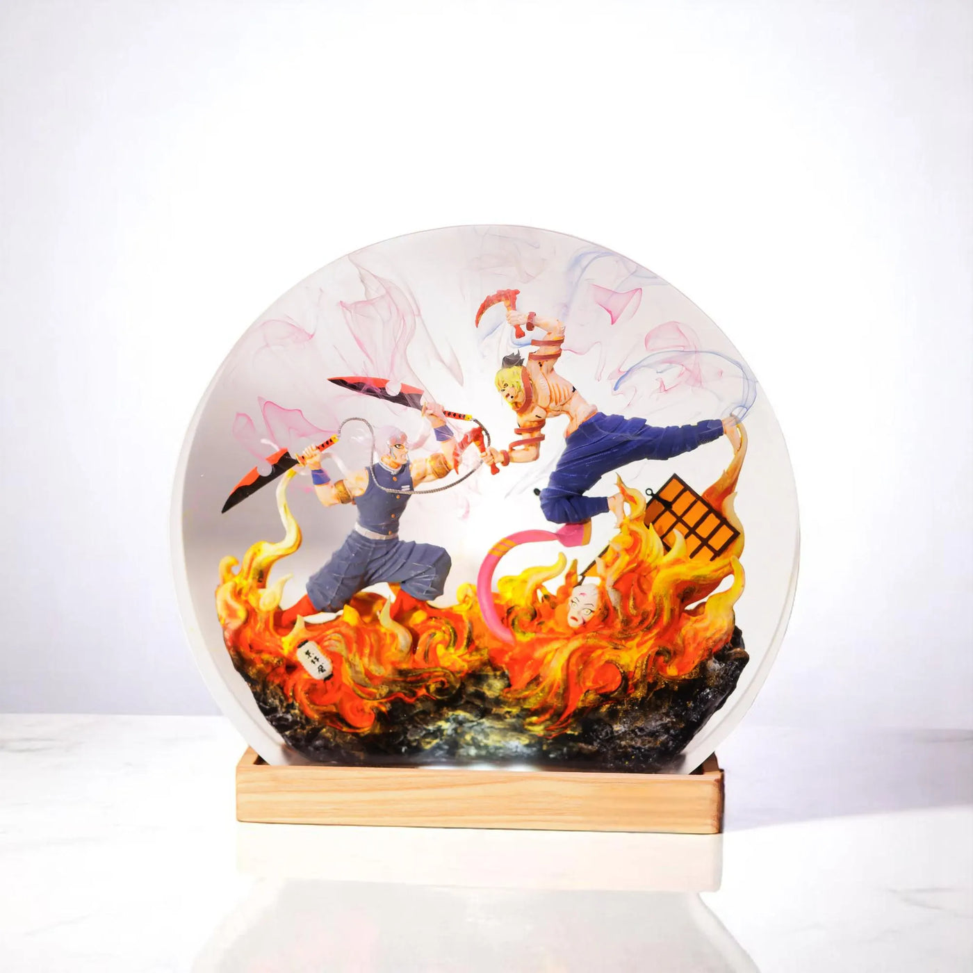 Uzui Tengen vs Gyutaro Demon Slayer Resin Lamp