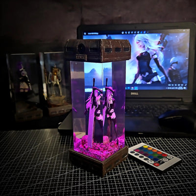 A2 NieR Automata Resin Lamp