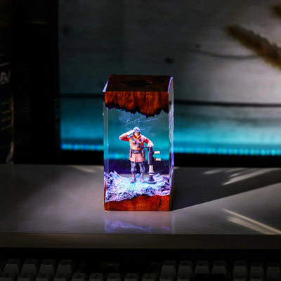 Red Soldier Team Fortress Resin Lamp