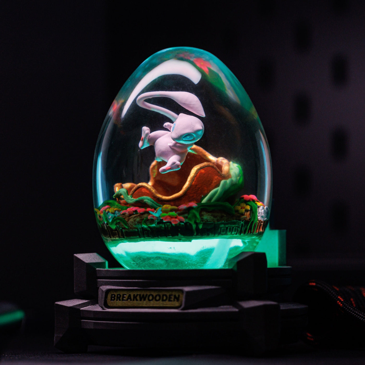 Mew Pokemon Resin Lamp Egg