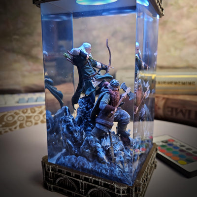 Gimli & Legolas The Lord of the Rings Resin Lamp