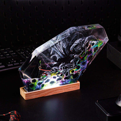 Darth Vader vs Xenomorph Resin Lamp