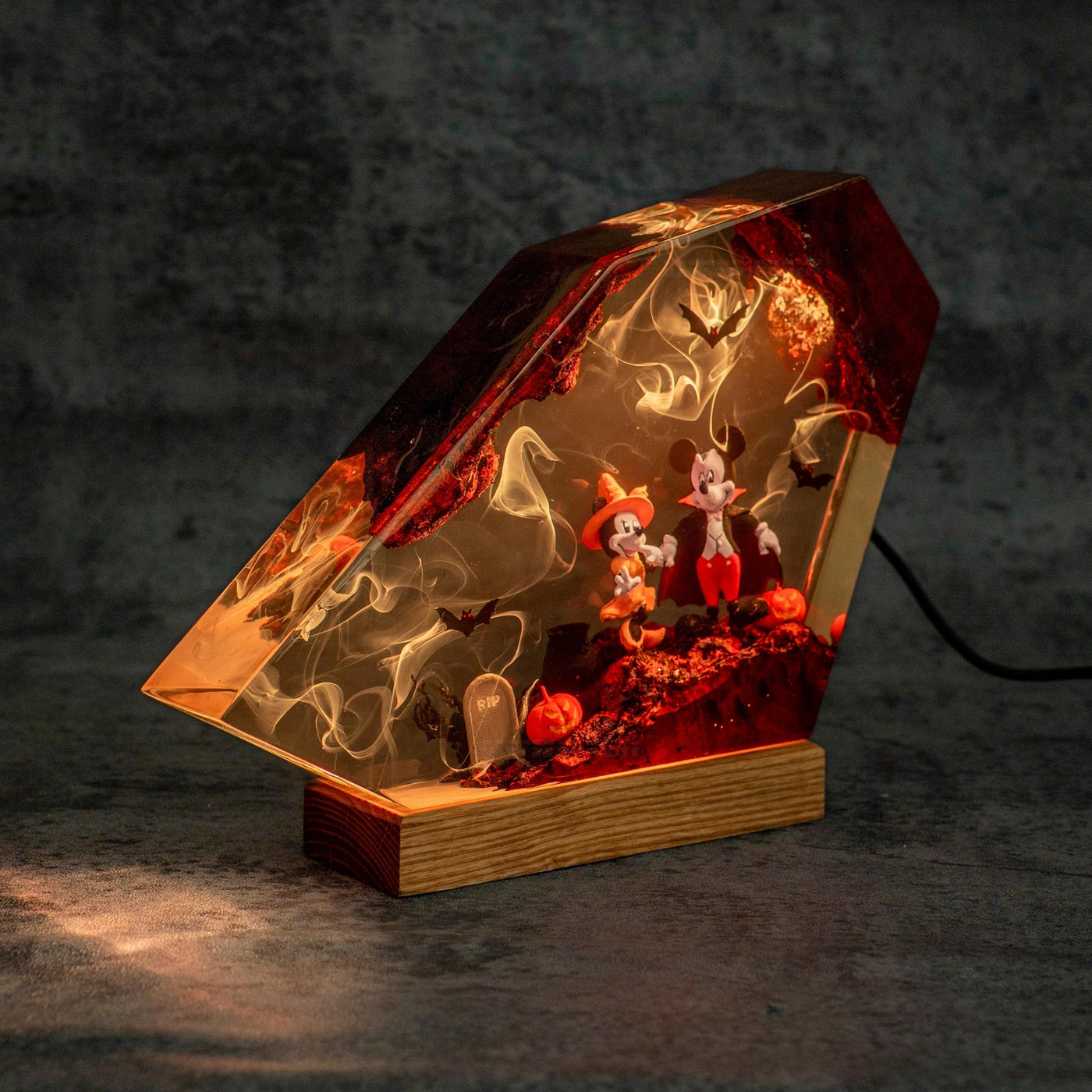 Mickey's Spooky Stories Resin Lamp