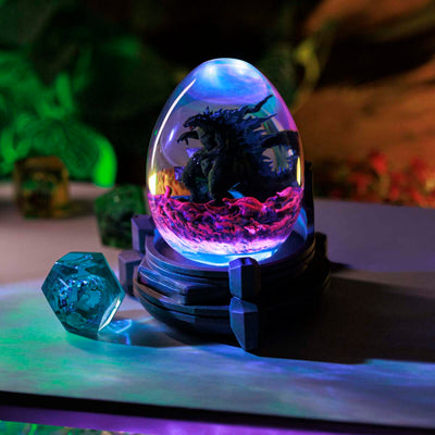 Gozilla Monster Resin Lamp Egg
