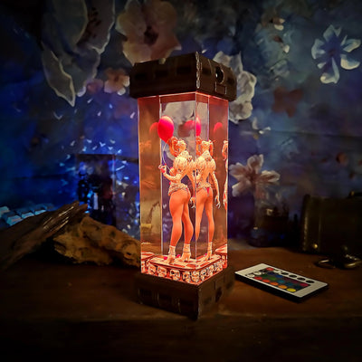 Pennywise Girl Horror Resin Lamp