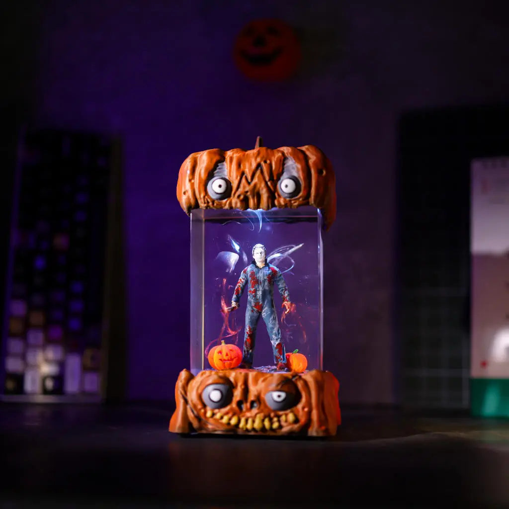 Jason Voorhees Friday the 13th Halloween Pumpkin Resin Lamp