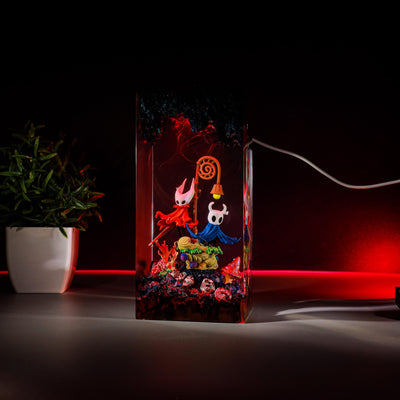 Silksong The Knight & Hornet Hollow Knight Resin Lamp