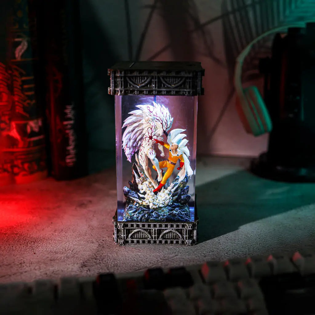 Saitama vs Boros One Punch Man Lamp