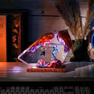 Freddy vs Jason Resin Lamp