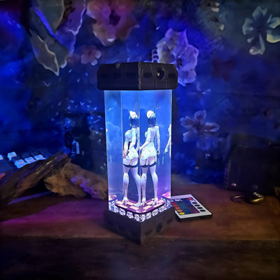 Silent Nurse Horror Resin Lamp