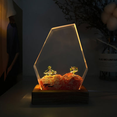 Gardevoir and Kirlia Pokemon Resin Epoxy Lamp Night Light