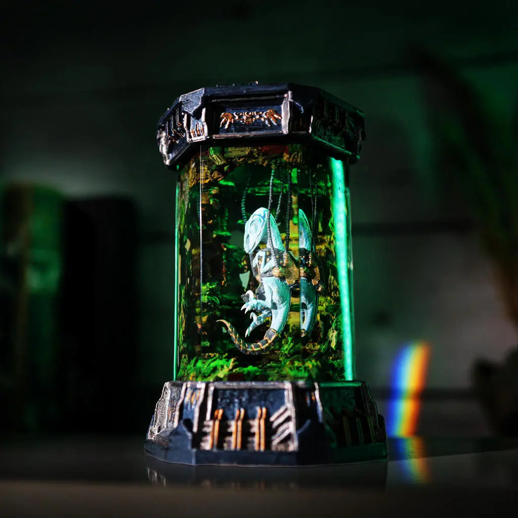 Raptor Dinosaur Incubator Resin Lamp  2