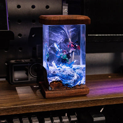 Tanjiro & Nezuko Demon Slayer Resin Lamp