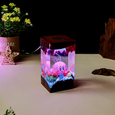 Kirby Super Star Resin Lamp