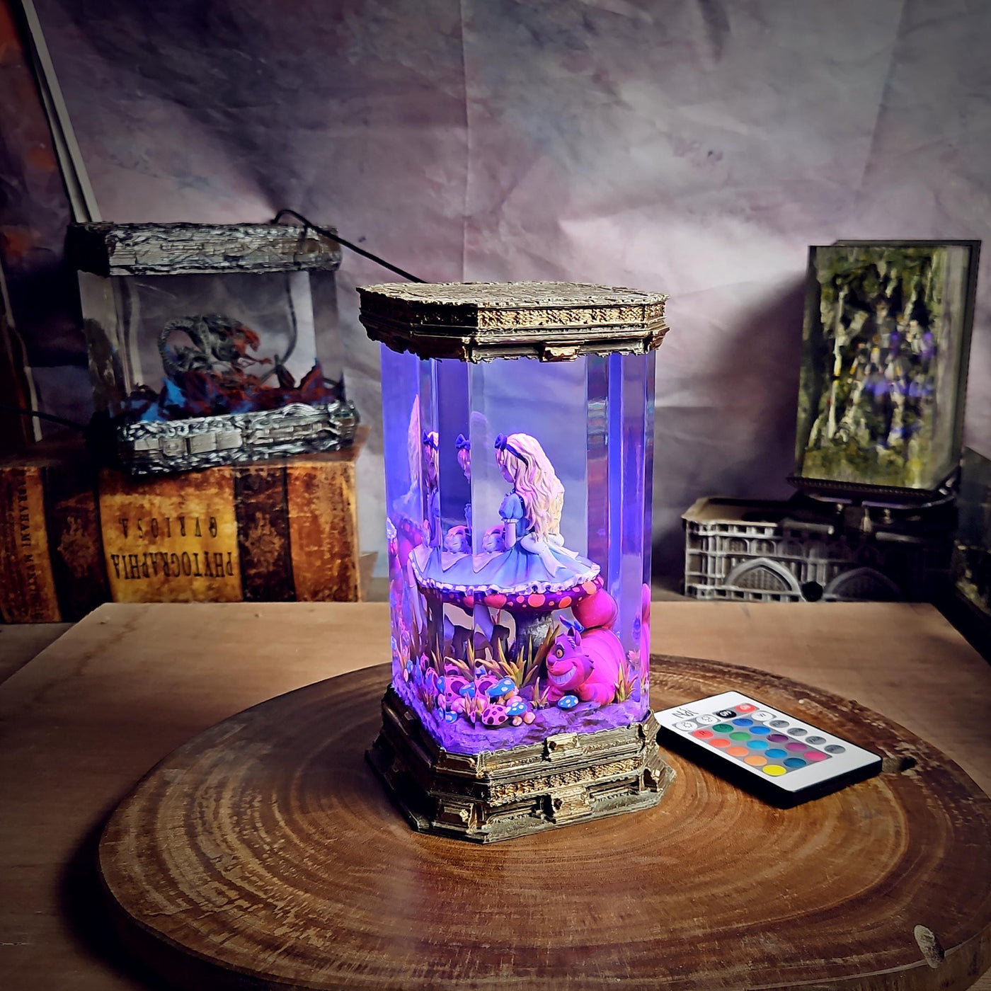 Alice in Wonderland Resin Lamp