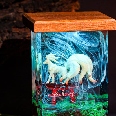 Ninetales Pokemon Epoxy Lamp