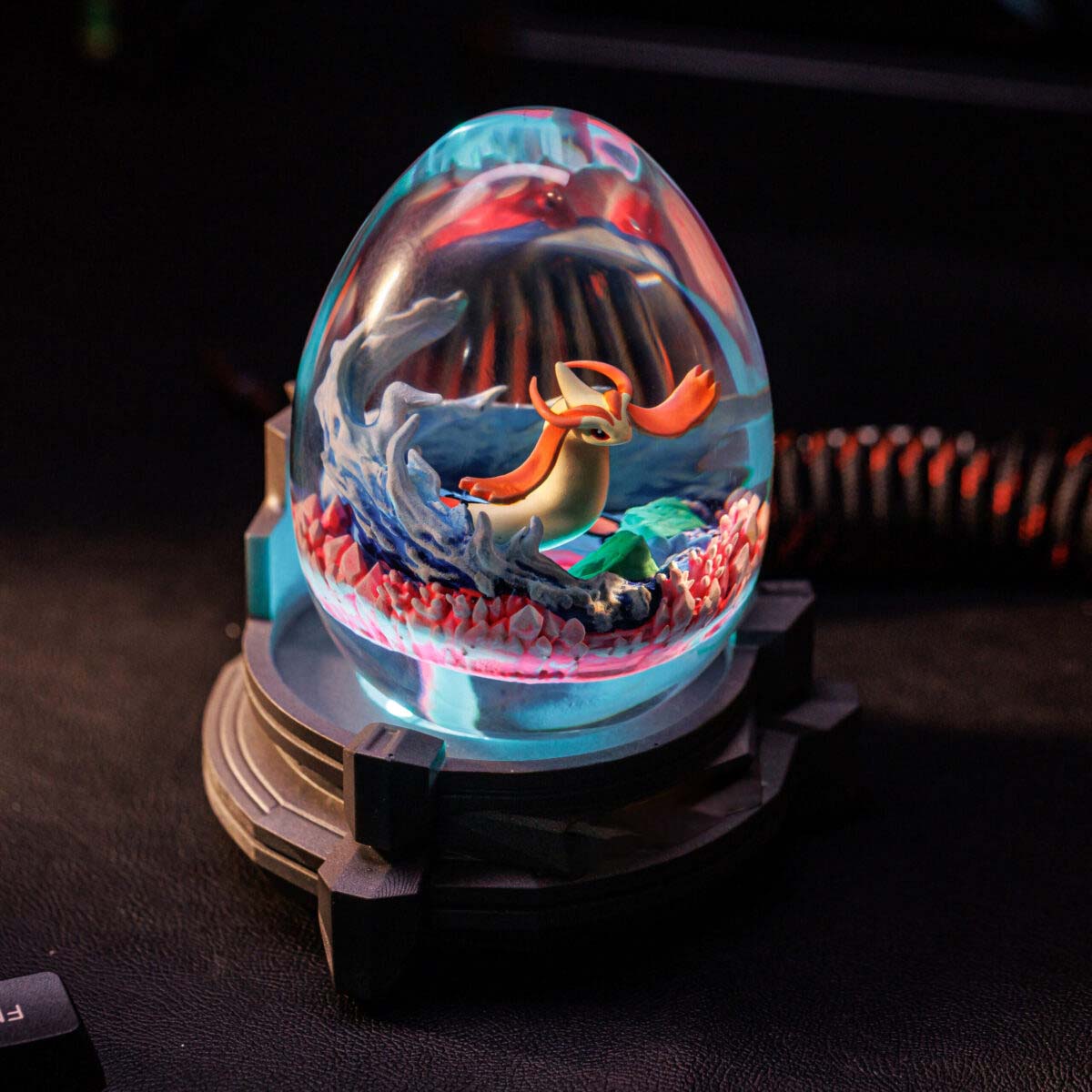 Milotic Pokemon Resin Lamp Egg