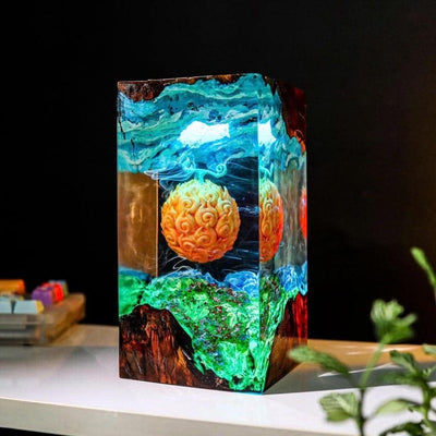 Devil Fruit One Piece Resin Epoxy Lamp