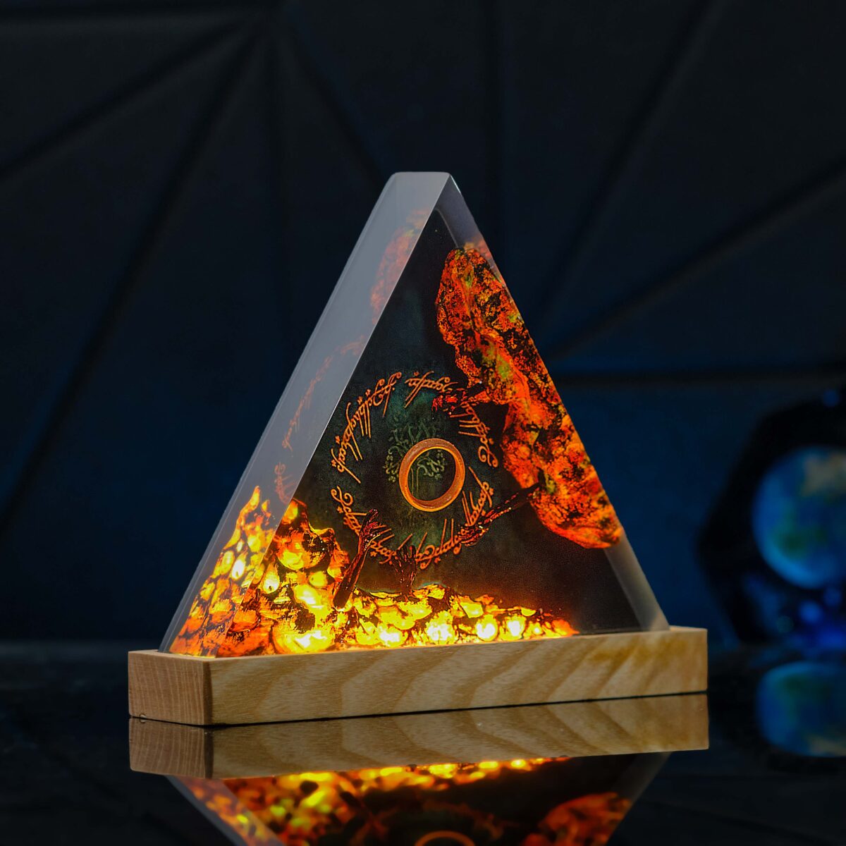 Dark Ring Lord of the Rings Resin Lamp