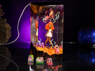 Courage the Cowardly Dog Resin Lamp