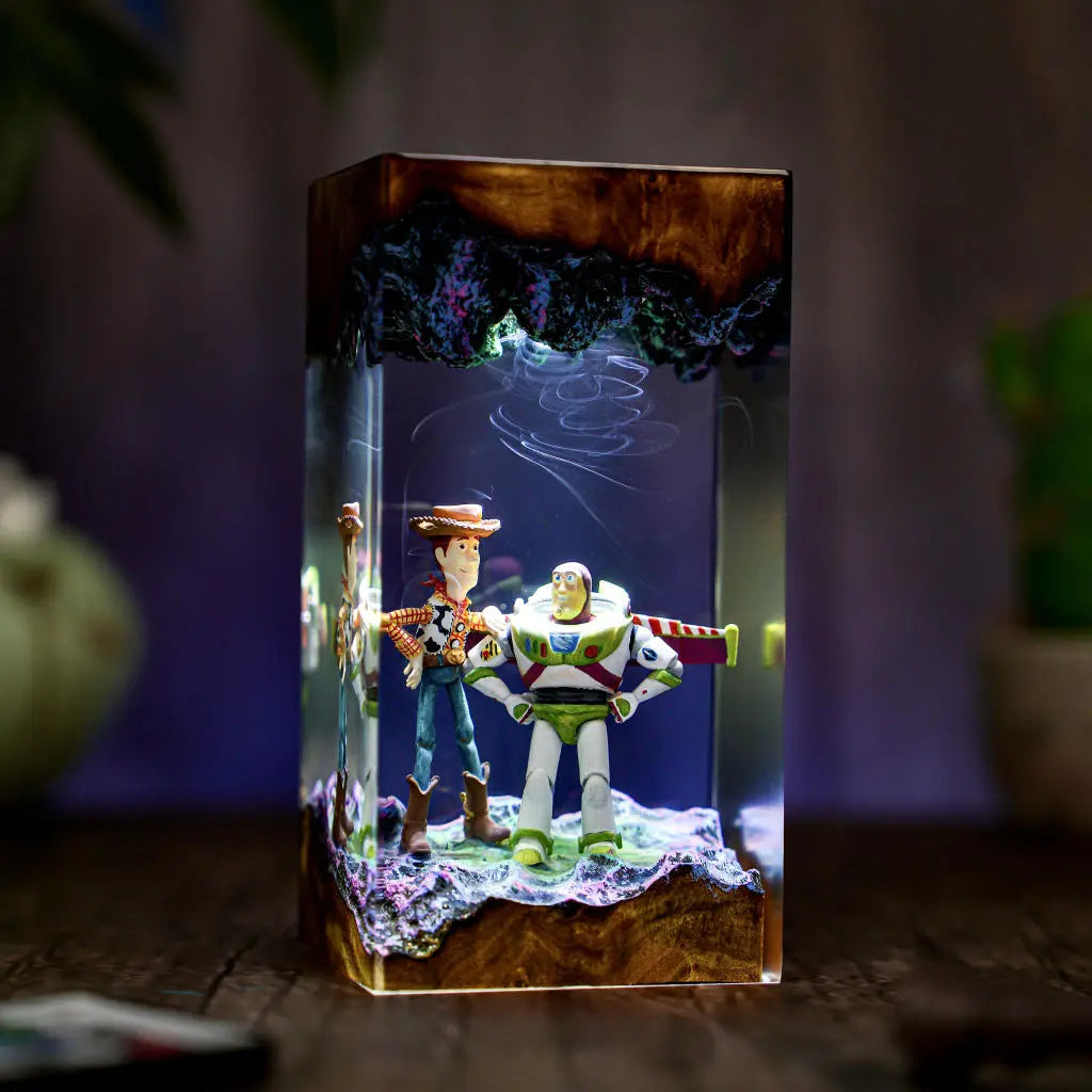 Woody & Buzz Infinity Duo Resin Lamp