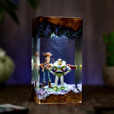 Woody & Buzz Infinity Duo Resin Lamp