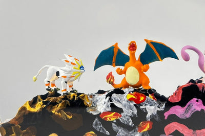 Charizad Pokemon Resin Epoxy Lamp Night Light