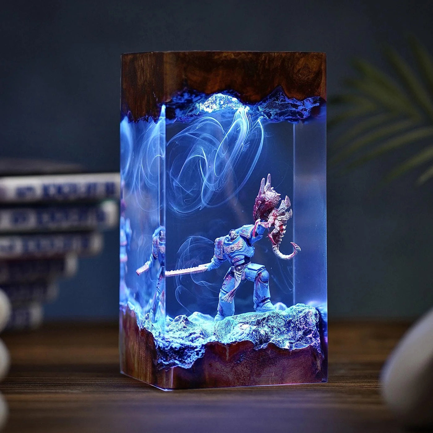 Captain Titus Warhammer 40K Resin Lamp