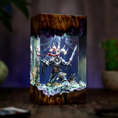 Chaos Space Marines Warhammer Resin Lamp