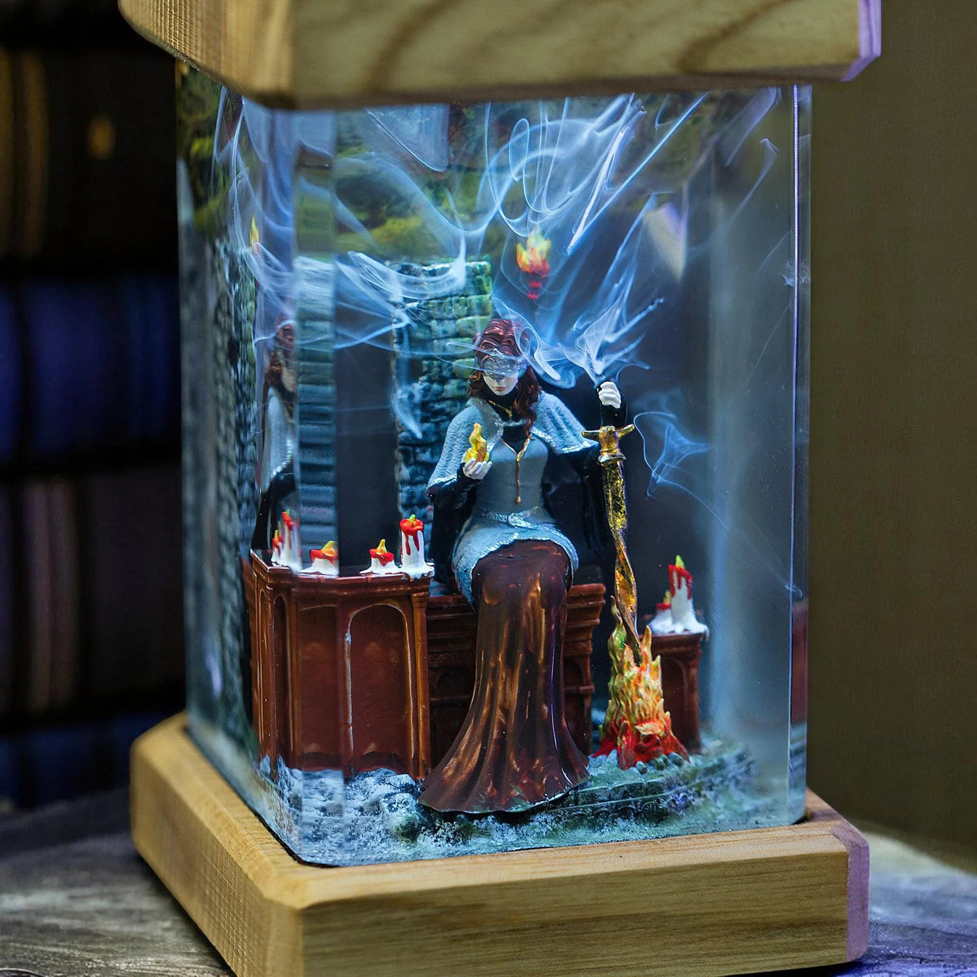 Fire Keeper Dark Souls Resin Lamp