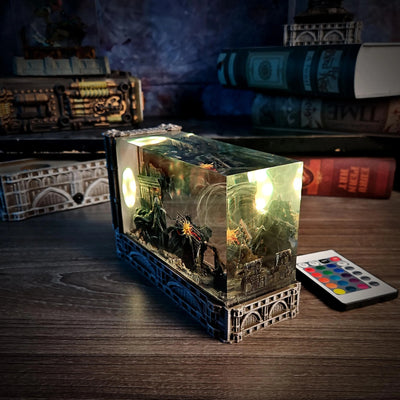 Harry and Voldemort Resin Lamp